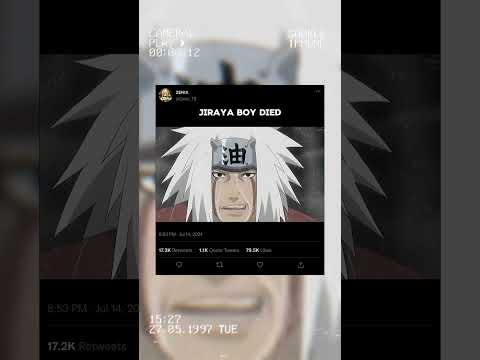 Jiraya Boy has Died 🥺😭 #animeedit #jiraya