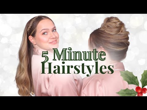 5 Minute Christmas Morning Hair Styles! - KayleyMelissa