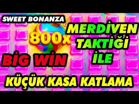 💥 SWEET BONANZA 💥 MERDİVEN TAKTİĞİ İLE KÜÇÜK KASA KATLAMA BİG WİN 💥 #sweetbonanza  #slot #casino