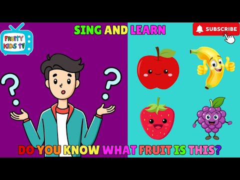 Fruits Song for Kids, Do You Know What Fruit is This? 🍎🍌 Fun Fruit Challenge for Kids! #fruits