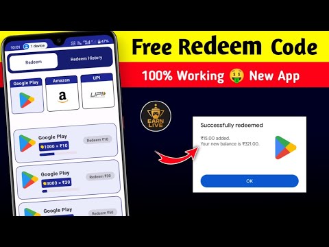 New Redeem Code App 2024 | Free Redeem Code App | Google Play Redeem Code App | Redeem Code App