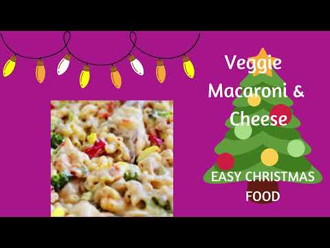 Veggie Macaroni & Cheese #Christmasholidayfood #happyholidays #happyholidays2022