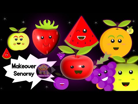 High Contrast Baby Sensory Video | Dancing Fruits & Veggies | Fall Animation for Toddlers