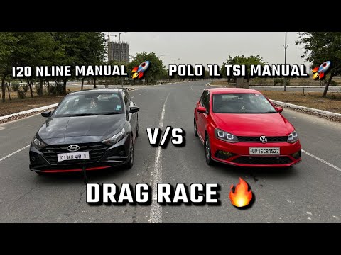 I20 nline manual vs polo 1L tsi manual || drag race 🚀 || german 😍 still over koreans🐸