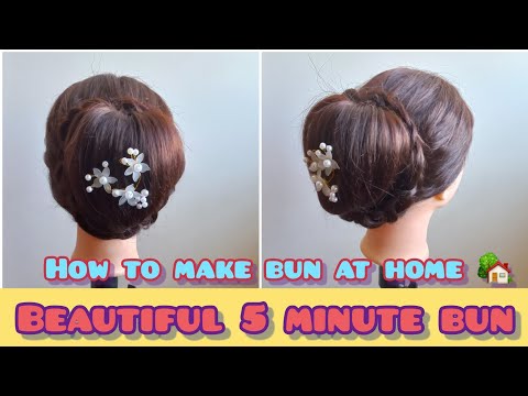 simple and easy bun using clutcher hairstyles| donut bun hairstyles tutorial |juda banane ka tarika|