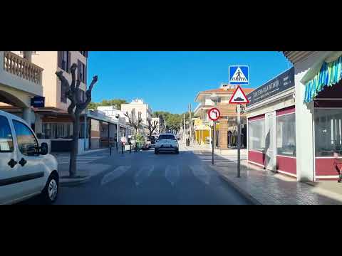 Fahrt durch Cala Ratjada, Mallorca