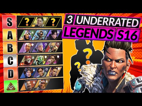 3 MOST UNDERRATED LEGENDS You MUST MAIN - Climb FAST Season 16 - Apex Legends Meta Guide