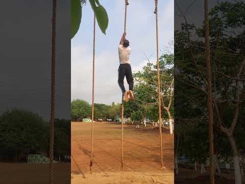 Rope Climbing (Class 2 Category) Police Training •Sub Inspector Atrahi Bhanjan #motivation #fitness