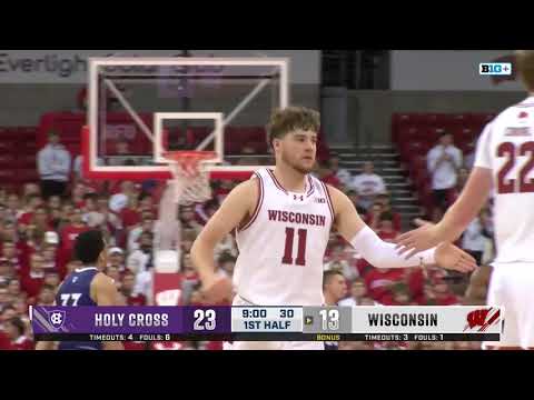 Wisconsin Basketball || Highlights vs Holy Cross (11/4/24)