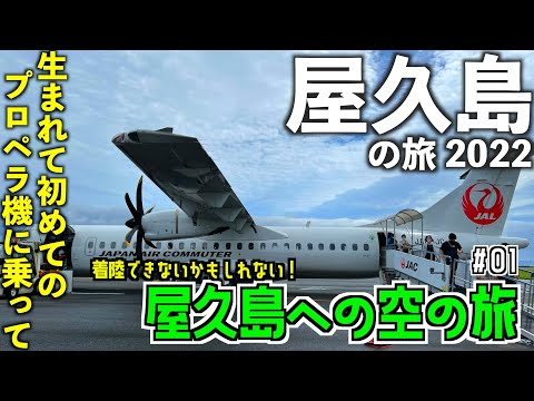 【屋久島旅行】日帰りで屋久島旅〜人生初のプロペラ機で、屋久島への空の旅〜　[2022年6月 屋久島の旅①]