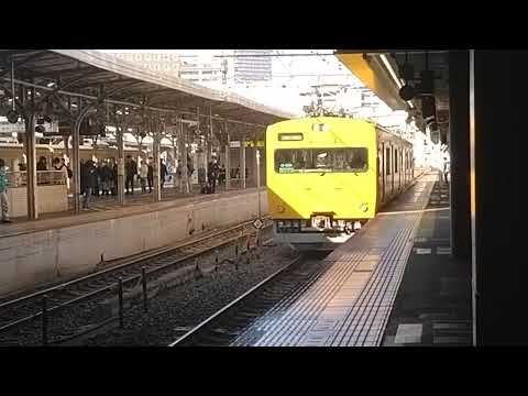 【食パン編成】115系G-04編成　回送列車　岡山駅到着