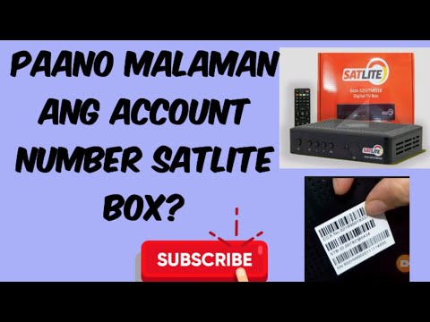 Paano Malaman satlite box account number?#satliteboxnumber #howtoknowsatliteboxnumber##saanhanapin