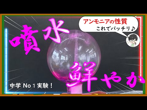 アンモニアの噴水を作ろう！【実験動画】