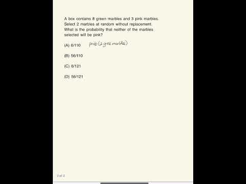 Probability Math Problem l SAT Practice