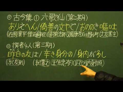 語呂合わせ日本史〈ゴロテマ〉25(古代24/文学史7/古今集六歌仙選者)