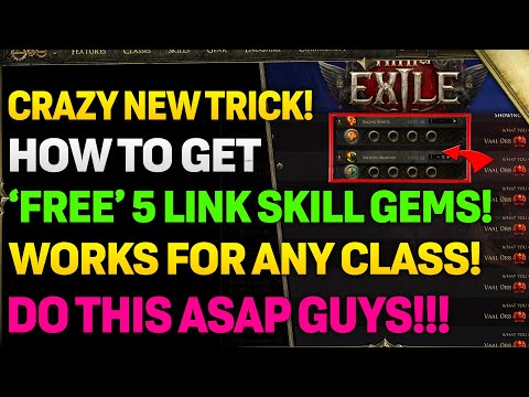 HOW TO GET ANY SKILL GEMS TO 5 LINK Super Cheap & FREE If You Are Lucky!