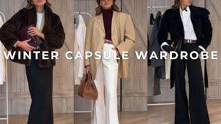 6 Outfits in 5 Minutes | Winter Capsule Wardrobe | Must Have Pieces 2025