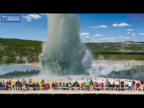 Horrible Today: Live Footage Giant Geyser Erupts in Yellowstone, Thousand of Tourists Panic and Flee