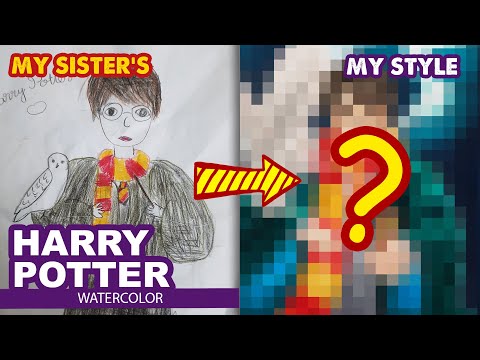 Drawing Harry Potter From My Sister's | Huta Chan | Semi Realistic