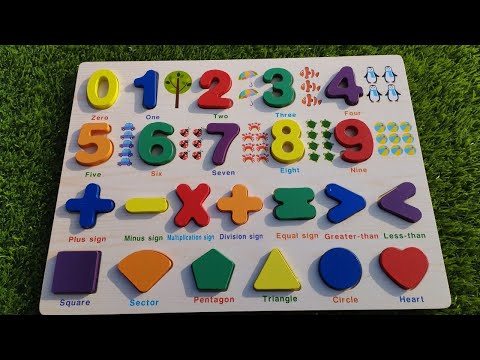 Number Puzzle 1 to 20 l Counting l Shapes Names l Learn Counting