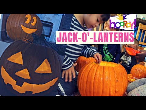 Halloween Activity for kids / How to carve a pumpkin / Home Daycare Jack-o'-lanterns