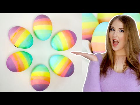 I Made the EASIEST Rainbow Easter Eggs!