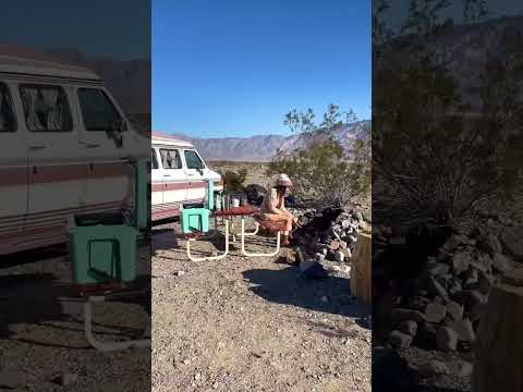 Perfect song for this perfect morning in Death Valley NP⛰️🏜️🏕️