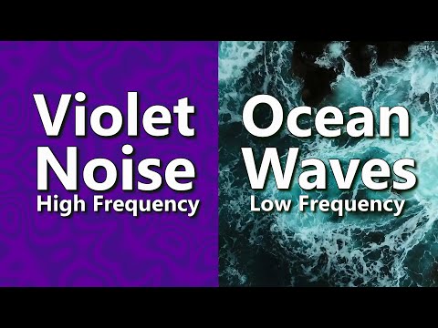 Violet Noise and Ocean Waves are Relaxing Sound Blended