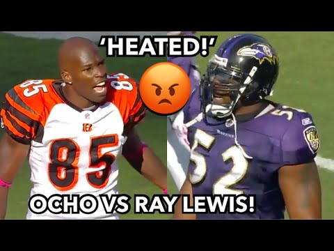 When Chad Ochocinco TRIED FIGHTING Ray Lewis After BIG HIT 🤬 (WARNING ⚠️)