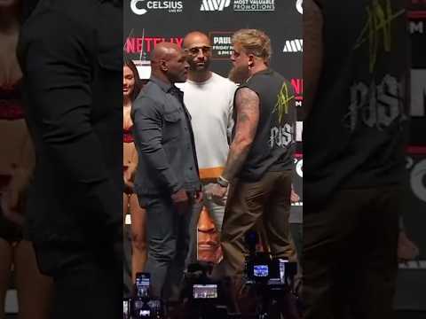 Mike Tyson STAIRS DOWN Jake Paul • INSESE FACE OFF