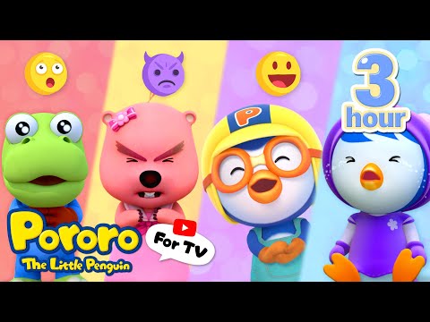 ★3-Hour★ Share Your Emotions with Pororo | Learning Emotions for Kids | Pororo Kids Playlist