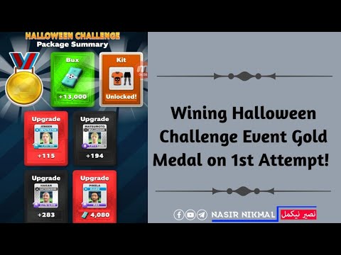 Winning Halloween Challenge Gold Medal in 1st Attempt! 😍My 22th Gold Medal on Official Account!