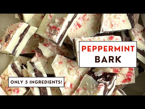 Peppermint Bark with ONLY 5 Ingredients? It's a GAME CHANGER!