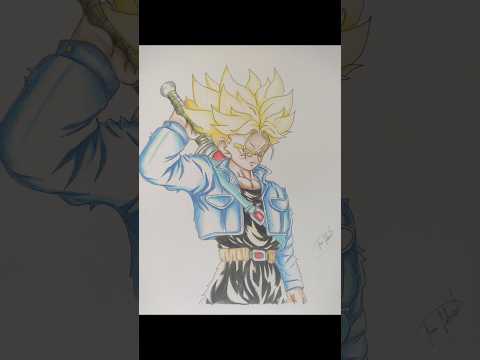 Drawing Trunks ssj #trunksdofuturo #dragonballsuper #dbz #drawing #fanartanime #mangadbz #animeart