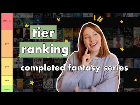 Tier Ranking EVERY COMPLETED Fantasy Series I've Read! (100+ series)