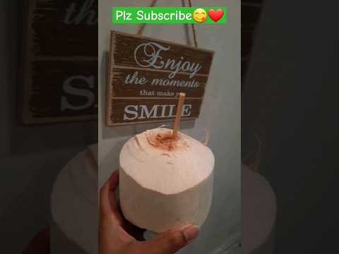 Young Coconut😍 #coconut #shorts #ytshorts #canada #tropical #subscribe #sowmikitchen123