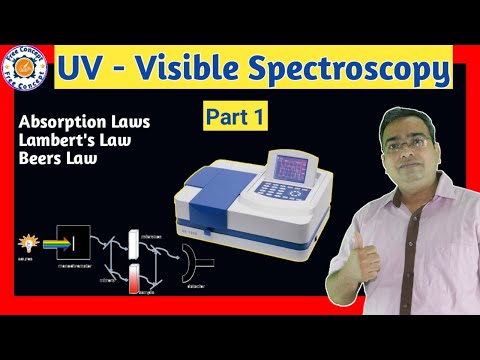 UV Visible Spectroscopy | uv visible spectroscopy in hindi | Lamberts and Beer's Law | UV Vis