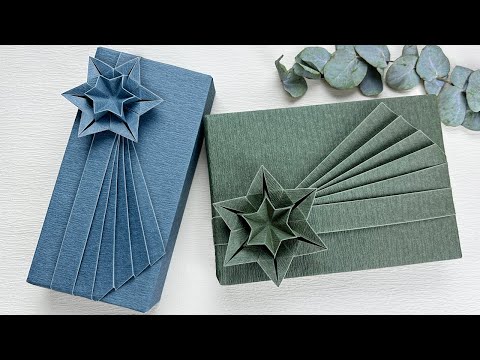 Gift Wrapping Ideas｜Gift Box Packing Tutorial + Origami Hexagonal Star(Step By Step)