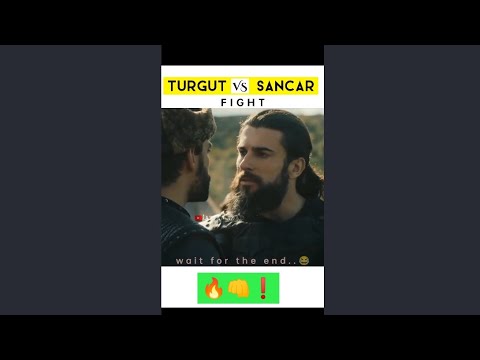 Turgut Vs Sancar || fight scene || wait for the end😂 || #ertugrulghazi #ertugrul #turgut #shorts