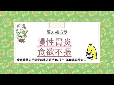 はじめての漢方e-learning 「症状から選ぶ漢方薬」【第8章】 慢性胃炎・食欲不振