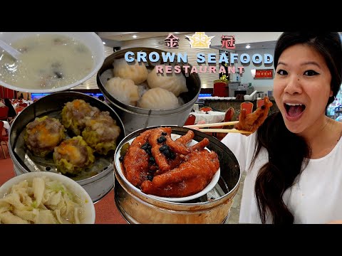 Eating DELICIOUS dim sum at Crown Seafood | Houston TX