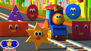 The Shapes Song + More Nursery Rhymes And Kids Learning By Bob The Train