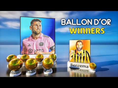 Unstoppable Football Players who won Ballon d'Or Trophy in History ►3D