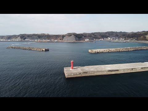 【自由飛行】いわき市 江名港東防波堤南灯台 ドローン空撮