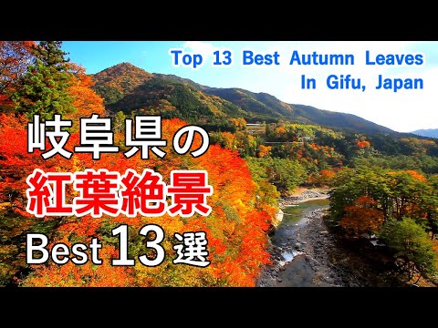 Top 13 best autumn leaves in Gifu, Japan / Tsukechikyo, Enakyo, Sogi Park, Shirakawago, etc.