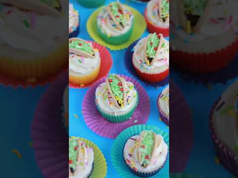 How to make taco cupcakes! #cake #cakevideo #baking #cakedecorating #cakevideos #cincodemayo