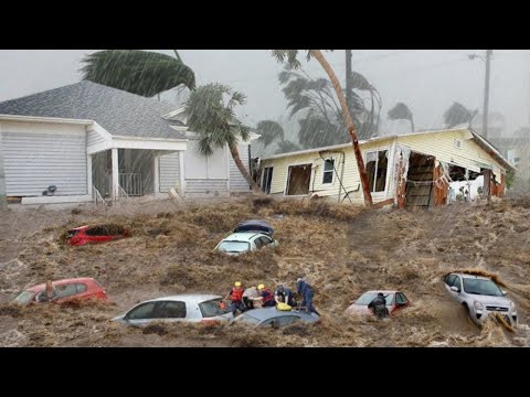 Chaos in Joinville Today! Storm and Heavy Floods Sweeping Homes, Cars in Brazil