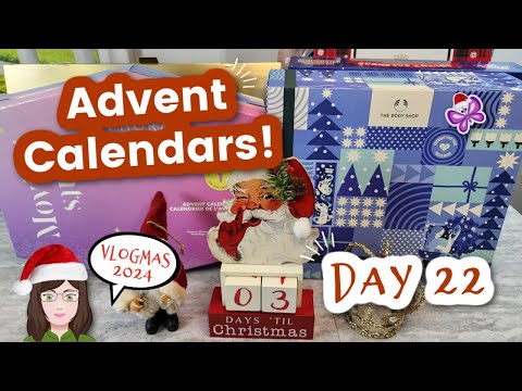 Day 22 - Opening ADVENT CALENDARS!  Vlogmas Day 22!  2024