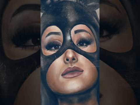 The imperfect Ariana Grande oil painting