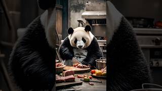 Mr Panda Is Making Delicious Food 🤤#ai #pandafans #cute #funny #cutepanda